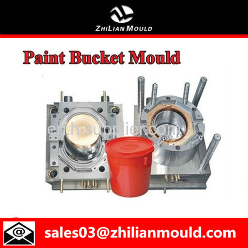 custom OEM plastic paint bucket mould with high precision in China