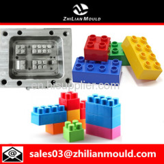 custom OEM plastic child lego toy mould with high precision in China