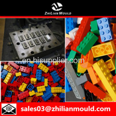 custom OEM plastic child lego toy mould with high precision in China