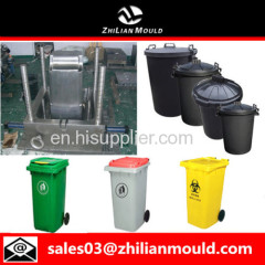 custom OEM plastic dustbin mould with high precision in China