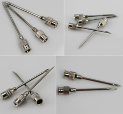 Stainless steel needles for syringes