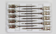 Stainless steel needles for syringes