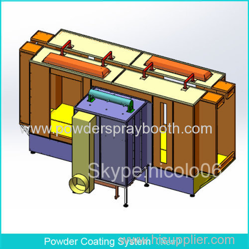 Duplex Manual Powder Coating Spray Booth System