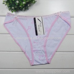 2015 New print stretched cotton bikini brief women underwear lady boyshort pants dot lady panties lingerie intimate unde