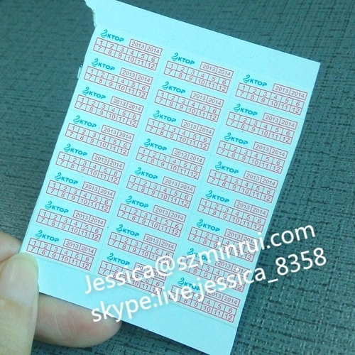 China Manufacturer Mobile Phone Warranty Sticker Self Adhesive Warranty Label With Date and Logo