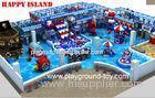 New design Indoor Playground Equipment For Sale With Big Ball Pool And Three Big Plastic Slide In li