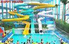 Galvanized Steel Water Park Equipments Kids' Body Water Slides Fiberglass Pool Slides