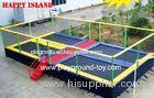 Trampolines With Enclosures Funny Big Safest Trampolines For Kids Toddlers In Amusement Park