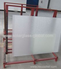 3.2mm low iron tempered solar panel glass with AR coating