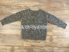 Women's U Neck 3G Cable Knit Sweaters