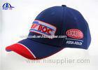 Men / Women 6 Panel Sandwich Polyester Embroidery Baseball Cap With Team BOC Logo