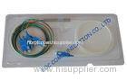 Wide Wavelength Optical Fiber PLC Splitter Mini Tube 1 4 with SC Connectors