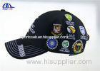 Personalized Black Cotton Custom Baseball Caps with Embroidery Logo for ICC Cricket Wolrd Cup