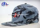 Logo Printing Promotional Camo Baseball Caps / Flat Bill Flexfit Baseball Cap