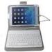 White ABS keys iOS system Wired iPad Keyboard Leather Case For ipad Air 2