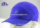 100% Royal Polyester Running Sports Baseball Caps With Embroidery On Front