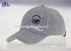 15% Wool 85% Acrylic 6 Panel Embroidered Baseball Caps for Summer