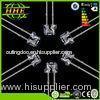 white 3000mcd Dip 5mm straw hat LED 120 degree Viewing Angle 3500K