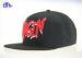 6 Panel Black Snapback Baseball Hats Cool Hip-hop Baseball Cap for Boys