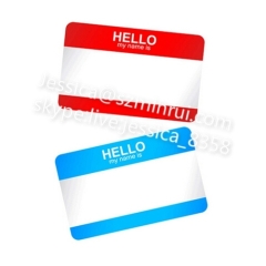 Self Destructive Eggshell Stickers Name Tags Out Door Use Sun-Proof Ink Printed Hello My Name Is Egg Shell Sticker