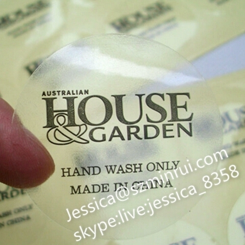 High Quality OEM Waterproof Transparent Self Adhesive Sticker Label Adhesive Sticker Printing