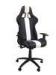 Black And White Adjustable Racing Seat Office Chair With Metal Frame