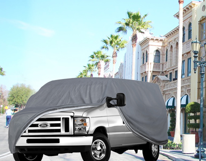 Outdoor car cover with auto remote control