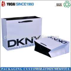 2015 Hot Sale White Card Paper Bag with Customized Logo