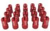 Red 40mm Aluminum Racing Wheel Lug Nuts With Key / Lock For Honda