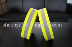 Fluorescent flame retardant tape for clothing