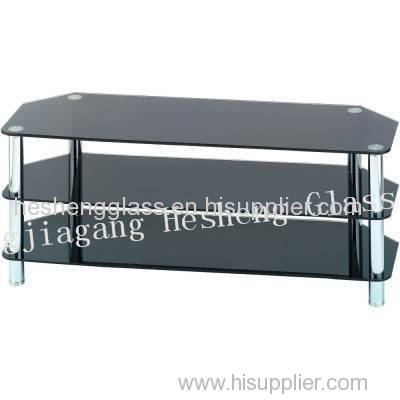 10MM black tempered glass as table top