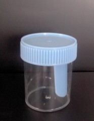 Stool Container 60ml red cup with stick