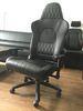 Modern Black Ergonomic Swivel Office Chair With Wheels / Adjustable Desk Chair