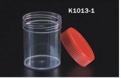 Stool Container 60ml red cup without stick