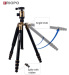 TRIOPO 2.5-5kg Load Pro Camera Steadicam Video Carbon/ aluminium Stabilizers