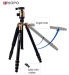 TRIOPO steady camera tripod professional tripod kit for DSLR camera travel tripod