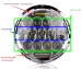 Sanyou 75W round LED headlight H/L&DRL 6750lm projector headlight 6500K 7inch chrome headlight for Wrangler