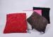 Rumpled fake fur decorative cushions and pillows with woven cover and 400g filling