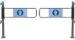 Stainless Steel Mechanical Dual Barrier Supermarket Swing Gate