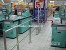 Supermarket Crowd Control Barriers Pedestrian Handrail