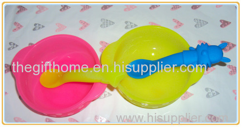 silicone baby feeding bowl