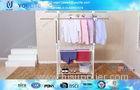 Sturdy Double Pole Clothes Rack Wholesale / Smart Cloth Drying Rack Stand