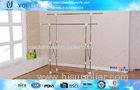 Double Pole Standing Metal Clothes Rack for Home Foldable Quilt Laundry Dryer Furniture