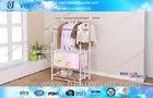 Simple Style Space-saving Folding Clothes Rack Clothing Drying Hanger Inside or Outside