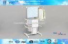 Double Layer Free Standing Stand Clothes Hanger Rack with Folding Foots
