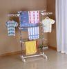 Supplier of three layer metal clothes drying rack baby clothes rack stainless steel folding cloth h