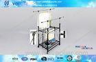 Foldable Double Layer Telescopic Clothes Rack / Stainless Steel Clothes Hanging Rack for Towel