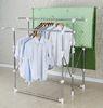 Three Bar Adjustable Telescoping Clothes Rack / Mobile Stand Folding Clothes Drying Rack