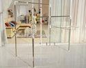 Collapsible Double Pole Clothes Rack Screen-type Clothing Drying Hanger Stand for Towel