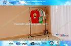 Black Steel Telescopic Single Pole Clothes Rack / Stand Strong Laundry Rack with Wheels